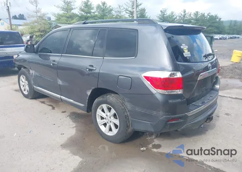 2013 Toyota Highlander Se V6 из США, поврежденный, VIN 5TDBK3EH1DS236291
